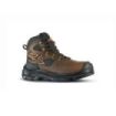 Upower Montana UK S ESD Calzado de Seguridad - Talla 45 - Piel Pull-Up Hidrofuga, Puntera Compuesta AirToe, Plantilla Antifatiga, Suela Antideslizante, Proteccion Aislamiento Frio CI - Color Marron