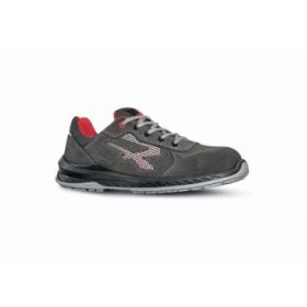 Upower Radial S ESD Calzado de Seguridad con Puntera Airtoe Composite - Talla 44 - Suela Antideslizante Resistente al Aceite, Antiestaticos, Sistema Antiperforacion, Plantilla Antifatiga - Color Gris/Rojo
