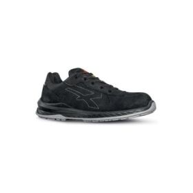 Upower Gessato S ESD Calzado de Seguridad - Talla 46 - Piel Nubuck Hidrofuga, Puntera Airtoe Composite, Antiperforacion, Antideslizantes, Antiestaticos, Proteccion Frio Suela - Color Negro