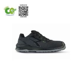 Upower Ember UK S ESD Calzado de Trabajo Carbon Neutral - Talla 37 - Seguridad S3S CI FO SR, Anti-Perforacion, Puntera Ultraligera, Suela Antideslizante - Color Negro