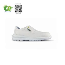 Upower Cliff O ESD Calzado de Seguridad Carbon Neutral - Talla 38 - Maxima Proteccion S2 FO SR, Materiales Ecologicos, Puntera AirToe Composite, Suela Antideslizante, Plantilla WOW2 GREEN - Color Blanco
