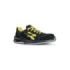 Upower Vortix S ESD Calzado de Seguridad Ligero y Resistente - Talla 37 - Gamuza Perforada, Suela Antideslizante, Resistente al Aceite, Antiabrasion, Puntera AirToe Composite - Color Negro/Amarillo