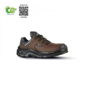 Upower Mojave UK S ESD Zapato de Seguridad - Talla 35 - Puntera AirToe Composite, Antiperforacion, Microfibra Reciclada, Transpirable, Suela Antideslizante, Proteccion S3S CI FO SR - Color Marron