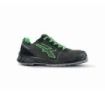 Upower Taylor S ESD Calzado de Seguridad Transpirables - Talla 37 - Gamuza Perforada, Punta Refuerzo Poliuretano, Antideslizantes, Plantilla Anatomica Antibacteriana, Proteccion S1PS FO SR - Color Gris/Verde