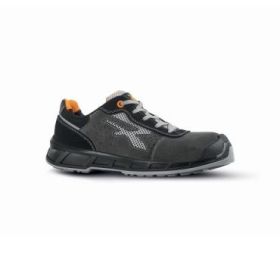 Upower Mars S ESD Calzado de Seguridad Ligeros y Transpirantes - Talla 36 - Puntera Compuesta, Refuerzo Poliuretano, Plantilla Antibacteriana, Sistema Anti-Perforacion, Suela Antideslizante - Color Gris Oscuro
