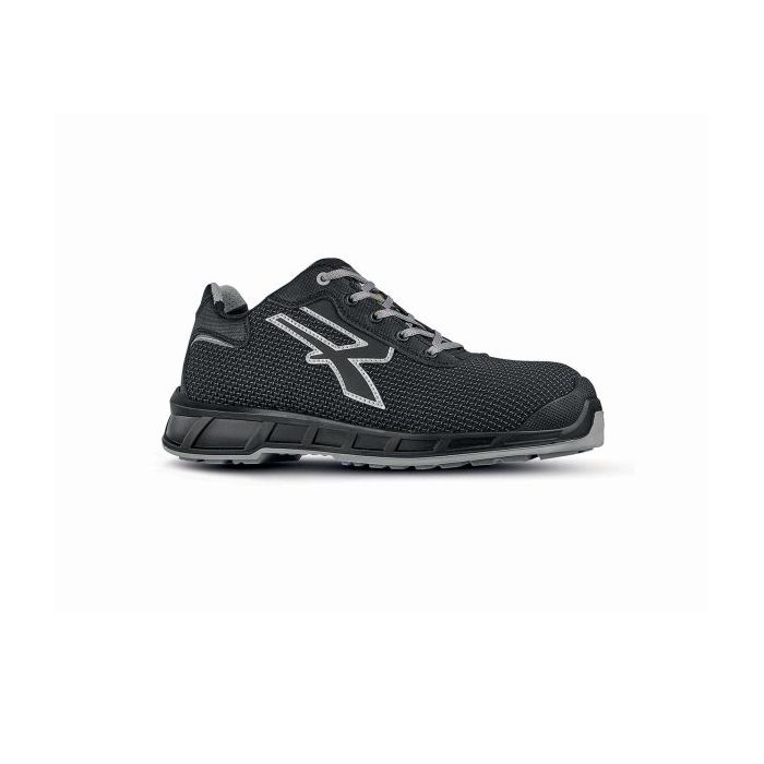 Upower Jackson S ESD Calzado de Seguridad Bajos - Talla 35 - Alta Resistencia a la Abrasion, Suela Antideslizante y Antiestatica, Plantilla Transpirable y Antibacteriana - Color Negro