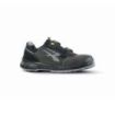 Upower Prince S ESD Calzado de Seguridad con Proteccion S1PS FO SR - Talla 44 - Gamuza Perforada, Cierre de Velcro, Suela Anti-Abrasion, Antiestatica, Plantilla Antibacteriana - Color Gris Oscuro