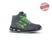 Upower Ramas S ESD Calzado de Seguridad Altos - Talla 46 - Ligeros y Comodos, Puntera de Aluminio, Suela Antideslizante, Proteccion S1PS FO SR - Color Gris/Verde