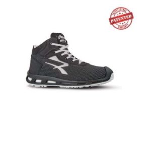 Upower Stego S ESD Calzado de Seguridad - Talla 41 - Puntera AirToe Aluminium, Antipinchazos, Parte Superior Repelente al Agua, Suela Infinergy, Proteccion S3S CI FO SR - Color Gris Oscuro