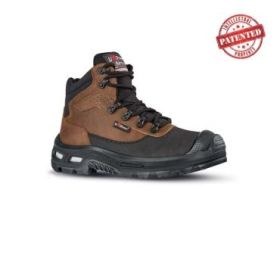 Upower Floyd S ESD Calzado de Seguridad Altos - Talla 35 - Hidrorrepelentes, Puntera de Aluminio, Antiabrasion, Antideslizantes, Suela PU Infinergy, Proteccion S3S CI AN FO SR - Color Marron