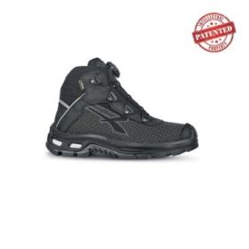 Upower Kora S Zapato de Seguridad Alto - Talla 47 - Resistente a la Abrasion, Repelente al Agua, Forro Gore-Tex, Puntera Aluminio, Proteccion S7S CI HI HRO FO SR - Color Gris Oscuro