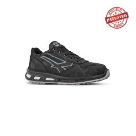 Upower Carbon S ESD Calzado de Seguridad Bajos - Talla 42 - Cuero Nubuck Resistente, Puntera de Aluminio, Hidrofugos, Antiarrugas, Antideslizantes, Suela de Poliuretano, Proteccion S3S CI FO SR - Color Negro