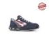 Upower Active S ESD Calzado de Seguridad Bajos - Talla 44 - Parte Superior de Nailon Ultraflexible y Gamuza Suave, Puntera de Aluminio, Antideslizante, Proteccion S1PS FO SR - Color Azul Marino / Gris