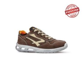 Upower Spyke S ESD Calzado de Seguridad Bajos - Talla 39 - Cuero Nubuck Resistente, Puntera de Aluminio, Hidrofugos, Antiarrugas, Antideslizantes, Suela de Poliuretano, Proteccion S3S CI FO SR - Color Marron
