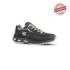 Upower Club S ESD Calzado de Seguridad Bajos - Talla 38 - Cuero Nubuck Resistente, Puntera de Aluminio, Proteccion Hidrofuga, Antiarrugas, Antideslizante, Suela de Poliuretano, Clase S3S CI FO SR - Color Gris Oscuro