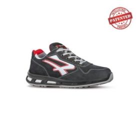 Upower Dharma S ESD Calzado de Seguridad Bajos - Talla 37 - Cuero Nubuck Resistente, Puntera de Aluminio, Hidrofugos, Antiarrugas, Antideslizantes, Proteccion S3S CI FO SR - Color Gris Oscuro