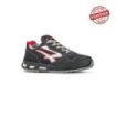Upower Dharma S ESD Calzado de Seguridad Bajos - Talla 44 - Cuero Nubuck Resistente, Puntera de Aluminio, Hidrofugos, Antiarrugas, Antideslizantes, Proteccion S3S CI FO SR - Color Gris Oscuro