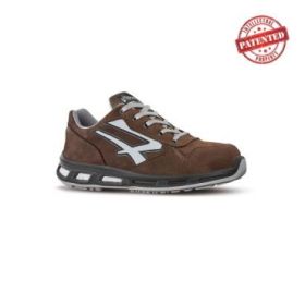 Upower Tiki S ESD Calzado de Seguridad Bajos - Talla 38 - Cuero Nubuck Resistente, Puntera de Aluminio, Hidrofugos, Antiarrugas, Suela Antideslizante, Proteccion S3S CI FO SR - Color Marron