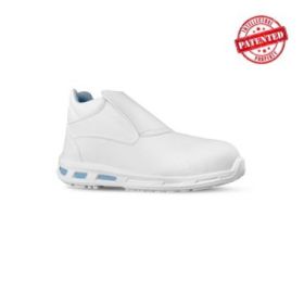 Upower Glace O Calzado de Seguridad Bajos - Talla 37 - Empeine New Safety Dry, Puntal de Composite, Antideslizante, Suela de Poliuretano, Proteccion S2 FO SR - Color Blanco