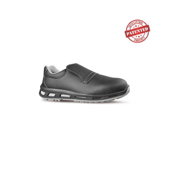 Upower Lee S ESD Calzado de Seguridad sin Cordones - Talla 37 - Resistente al Agua, Transpirables, Puntera Composite, Anti-Perforacion, Suela Infinergy, Proteccion S3S FO SR - Color Negro