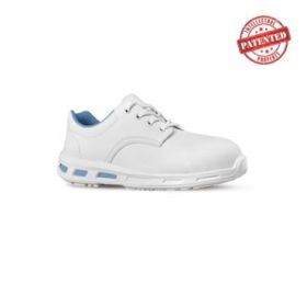 Upower Zelda O Calzado de Seguridad Bajos - Talla 39 - Puntal de Composite, Suela Antideslizante PU/PU, Proteccion S2 FO SR - Color Blanco