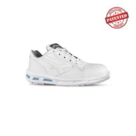 Upower Blink S ESD Calzado de Seguridad Ligeros - Talla 41 - Puntal de Composite, Suela Antideslizante PU/PU, Proteccion S3S CI FO SR - Color Blanco