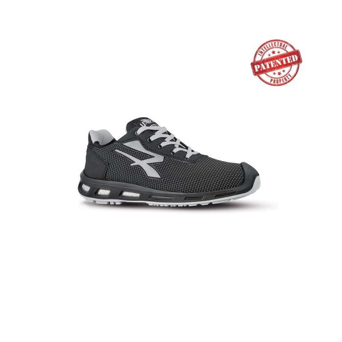 Upower Imperius S ESD Calzado de Seguridad - Talla 48 - Puntera AirToe Aluminium, Antipinchazos, Alta Resistencia a la Abrasion, Suela Infinergy, Proteccion S3S CI FO SR - Color Gris Oscuro