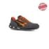 Upower Orange S ESD Calzado de Seguridad Bajos - Talla 46 - Parte Superior de Nailon Ultraflexible y Gamuza Suave, Puntera de Aluminio, Suela Antideslizante, Proteccion S1PS FO SR - Color Gris/Naranja