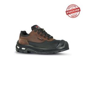 Upower Escape S ESD Calzado de Seguridad Altos - Talla 47 - Ligeros y Comodos, Hidrorrepelentes, Puntera de Aluminio Anti-Abrasion, Suela Antideslizante PU Infinergy, Proteccion S3S CI FO SR - Color Marron