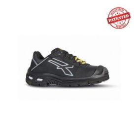 Upower Tim S ESD Calzado de Seguridad Laboral - Talla 39 - Suela Antideslizante, Resistente al Aceite y Abrasion, Antiperforacion, Puntera AirToe Aluminium, Plantilla WOW Transpirable - Color Negro/Amarillo