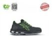Upower Malibu S ESD Calzado de Seguridad Ecologicos - Talla 36 - Puntera AirToe Aluminium, Sistema Antiperforacion, Suela Antideslizante, Retorno de Energia Infinergy, Proteccion S3S CI FO SR - Color Negro/Verde