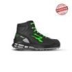 Upower Kent S ESD Calzado de Trabajo de Seguridad - Talla 35 - Microfibra Hidrofuga, Puntera Reforzada, Forro de Piel de Becerro, Retorno de Energia, Antiperforacion, Proteccion S3S CI FO SR - Color Negro/Verde