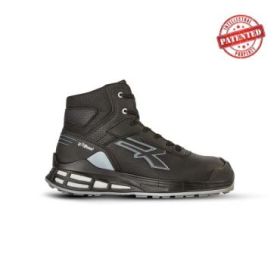 Upower Caleb S ESD Calzado de Seguridad - Talla 45 - Empeine de Microfibra Hidrofuga, Puntera AirToe Aluminium, Sistema Antiperforacion, Plantilla Anatomica Transpirable, Rendimiento Energetico Infinergy - Color Negro