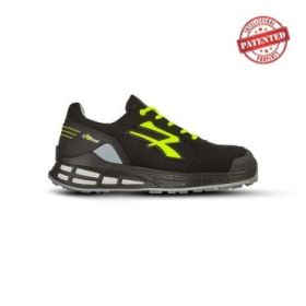 Upower Elvis S ESD Calzado de Seguridad Innovador - Talla 38 - Empeine Transpirable, Puntera AirToe Aluminium, Sistema Antiperforacion, Propiedades Antideslizantes y Antiestaticas - Color Negro/Verde
