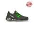 Upower Dakota S ESD Calzado de Seguridad - Talla 45 - Puntera AirToe Aluminium, Sistema Antiperforacion, Proteccion CI Contra el Frio - Color Gris Oscuro/Verde
