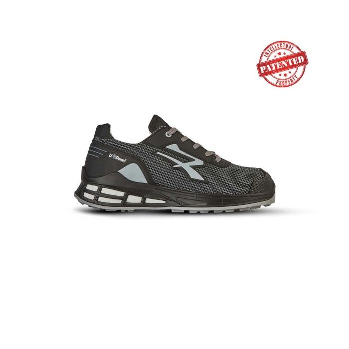 Upower Kaleo S ESD Calzado de Trabajo de Seguridad - Talla 36 - Antideslizante, Proteccion CI, Plantilla Antibacteriana, Puntera AirToe Aluminium, Sistema Antiperforacion - Color Gris Oscuro
