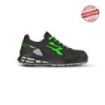 Upower Jago S ESD Calzado de Seguridad con Proteccion S3S CI FO SR - Talla 47 - Microfibra Hidrofuga, Puntera AirToe Aluminium, Plantilla Antiperforacion - Color Negro/Verde