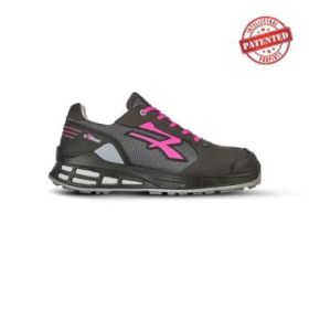 Upower Ivy S ESD Calzado de Seguridad de Trabajo - Talla 38 - Empeine Transpirable, Puntera Reforzada, Plantilla Anatomica Antibacteriana, Proteccion AirToe Aluminium, Retorno de Energia Infinergy - Color Gris/Rosa