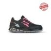 Upower Sylvie S ESD Calzado de Seguridad Femenino - Talla 40 - Microfibra Hidrofuga, Puntera Airtoe Aluminium, Entresuela Infinergy, Suela Antideslizante, Proteccion S3S CI FO SR - Color Negro/Rosa