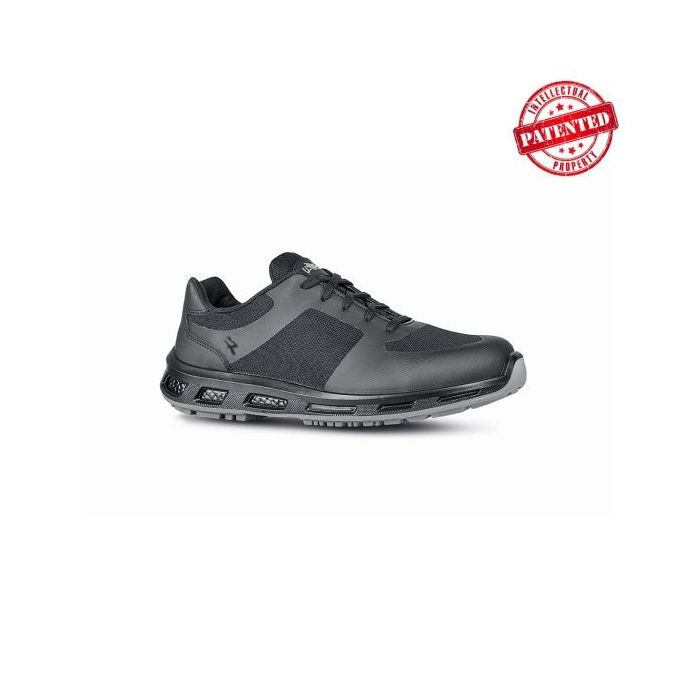 Upower Foreman O ESD Calzado de Seguridad Bajos - Talla 40 - Ligeros y Comodos, Nylon Transpirable, Capa Protectora, Hidrofugos, Suela de Poliuretano, Proteccion 01 FO SR - Color Gris Oscuro