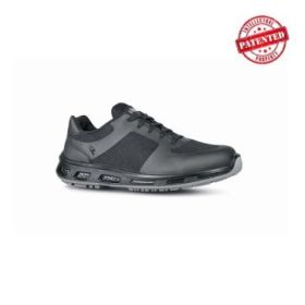 Upower Foreman O ESD Calzado de Seguridad Bajos - Talla 43 - Ligeros y Comodos, Nylon Transpirable, Capa Protectora, Hidrofugos, Suela de Poliuretano, Proteccion 01 FO SR - Color Gris Oscuro