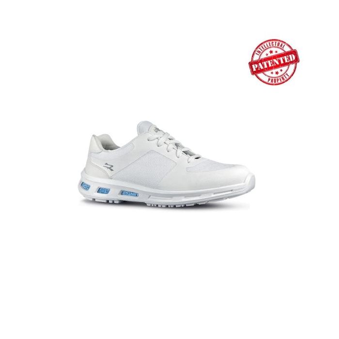 Upower Connor O ESD Calzado de Seguridad Bajos - Talla 48 - Ligeros y Comodos, Nylon Transpirable, Resistente al Agua, Suela de Poliuretano, Proteccion 01 FO SR - Color Blanco