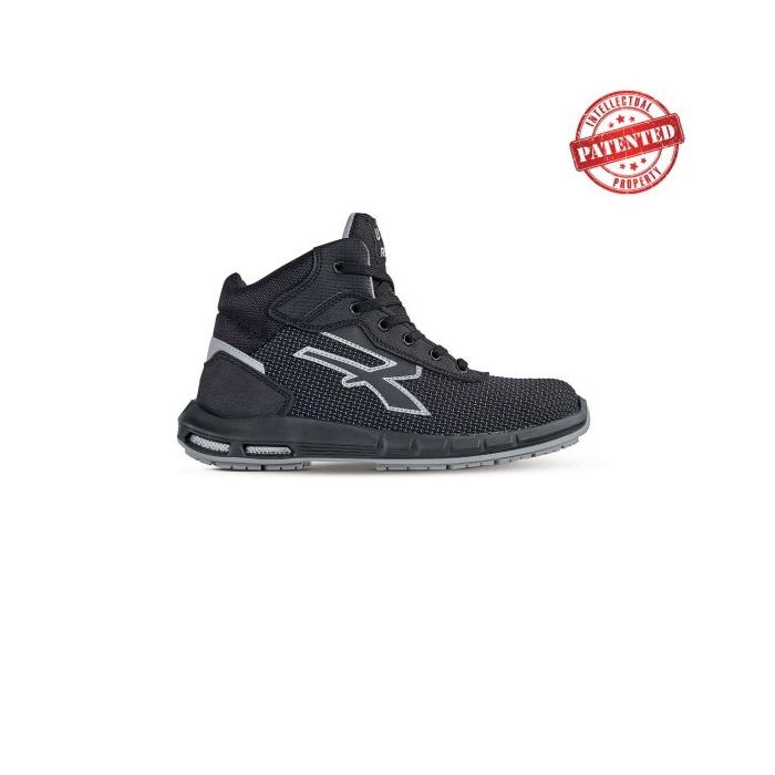 Upower Velar Plus S ESD Calzado de Seguridad - Talla 39 - Puntera AirToe Aluminium, Antipinchazos, Alta Resistencia Abrasion, Suela PU/PU High Rebound, Proteccion S3S CI FO SR - Color Gris Oscuro