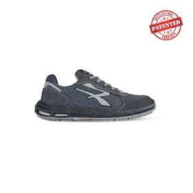 Upower Draco Plus S ESD Calzado de Seguridad Bajos - Talla 39 - Puntera de Aluminio, Antiarrugas, Antideslizantes, Suela PU/PU High Rebound, Proteccion S1PS FO SR - Color Gris