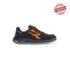 Upower Orion Plus S ESD Calzado de Seguridad Bajos - Talla 37 - Gamuza Perforada, Puntera de Aluminio, Suela Antideslizante, Inserto Anti-Fatiga, Proteccion S1PS FO SR - Color Negro/Naranja