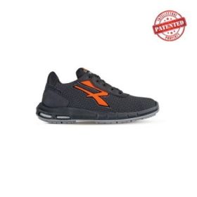 Upower Taurus Plus S ESD Calzado de Seguridad - Talla 42 - Puntera AirToe Aluminium, Antipinchazos, Alta Resistencia a la Abrasion, Suela PU/PU High Rebound, Proteccion S3S CI FO SR - Color Gris Oscuro/Naranja