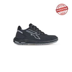 Upower Scudo Plus S ESD Calzado de Seguridad - Talla 47 - Puntera AirToe Aluminium, Antipinchazos, Alta Resistencia a la Abrasion, Suela PU/PU High Rebound, Proteccion S3S CI FO SR - Color Gris Oscuro