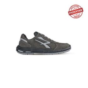 Upower Avion Plus S ESD Calzado de Seguridad Altos - Talla 39 - Cuero Nubuck Resistente, Puntera de Aluminio, Hidrofugos, Antiarrugas, Suela Antideslizante, Proteccion S3S CI FO SR - Color Gris Oscuro
