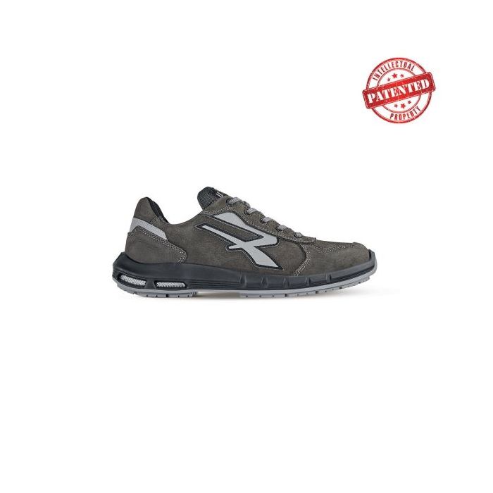Upower Avion Plus S ESD Calzado de Seguridad Altos - Talla 43 - Cuero Nubuck Resistente, Puntera de Aluminio, Hidrofugos, Antiarrugas, Suela Antideslizante, Proteccion S3S CI FO SR - Color Gris Oscuro