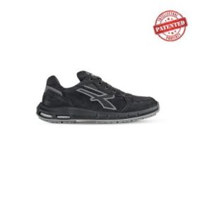 Upower Shedir Plus S ESD Calzado de Seguridad Altos - Talla 36 - Cuero Nubuck Resistente al Agua, Puntera de Aluminio, Suela Antideslizante con Inserto Anti-Fatiga, Proteccion S3S CI FO SR - Color Negro